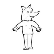 cartoon happy werewolf N10