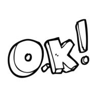 cartoon ok symbol N22