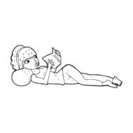 caroton pretty woman reading book N4