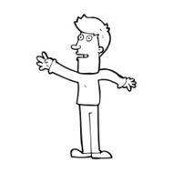 Cartoon Man Reaching N15