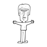 cartoon angry man N148