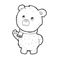 cartoon teddy bear N408
