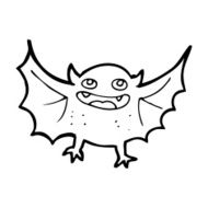 cartoon vampire bat N48