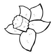 cartoon daffodil N16