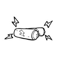 cartoon batteries N14