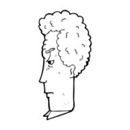 cartoon annoyed man N116