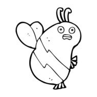 funny cartoon bee N29