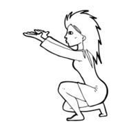 cartoon womn casting spel N14