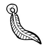 Cartoon Feather N72