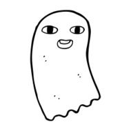 funny cartoon ghost N121