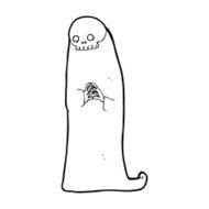 cartoon halloween ghoul N23