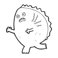Cartoon monster N178