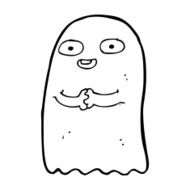 funny cartoon ghost N124