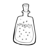 cartoon old ink pot N10