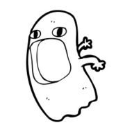 funny cartoon ghost N127