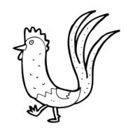 cartoon cockerel N41