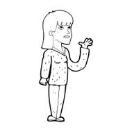 cartoon woman explaining N69