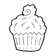 cartoon cupcake N199