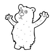 Cartoon funny bear N18