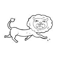 Cartoon Lion N151