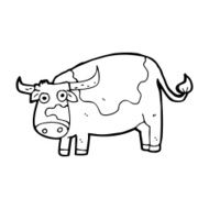Cartoon Cow N123