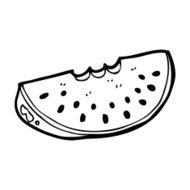 Cartoon Watermelon Slice N18