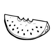 Cartoon Watermelon Slice N19