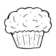 cartoon cupcake N201
