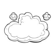cartoon decorative cloud N56