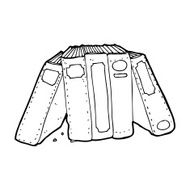 cartoon old books N26