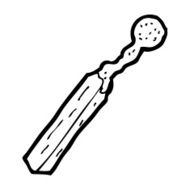 cartoon burnt match N27