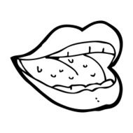 cartoon smiling mouth N5