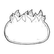cartoon fire border N18