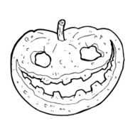 cartoon spooky pumpkin N33