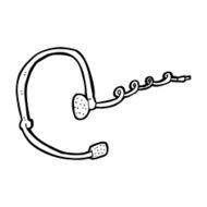 cartoon call center headset N14