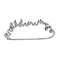 cartoon fire border N20