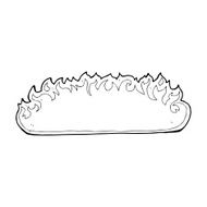 cartoon fire border N21