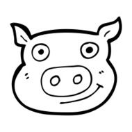 Cartoon Pig Face N15