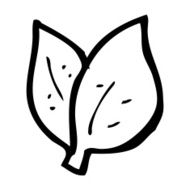 cartoon leaves symbol N12