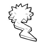 cartoon lightning bolt symbol N30
