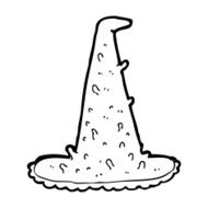 cartoon spooky witch hat N27