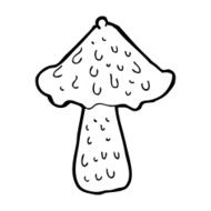 cartoon mushroom N123