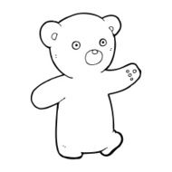 cartoon teddy bear N411