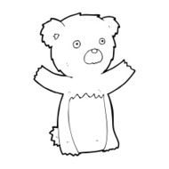 cartoon teddy bear N412