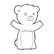 cartoon teddy bear N414