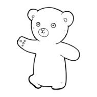 cartoon teddy bear N415