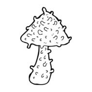 cartoon mushroom N126