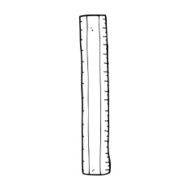 cartoon wooden ruler N24
