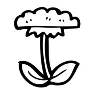 cartoon flower symbol N29