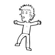 cartoon happy man N677
